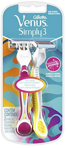 Aparelho para Depilar Descartável Gillette Venus Simply - 2 Unidades