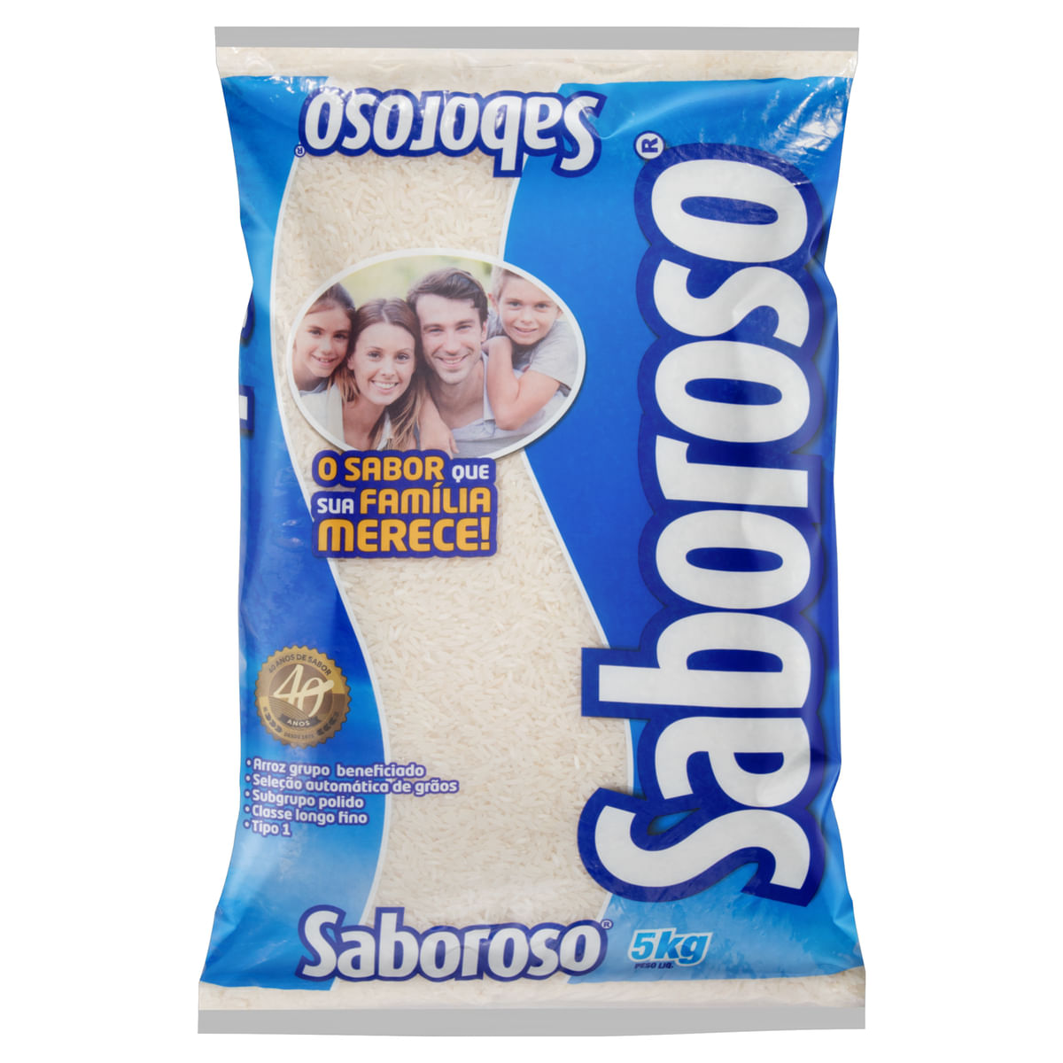 Arroz Branco Tipo 1 Saboroso 5Kg