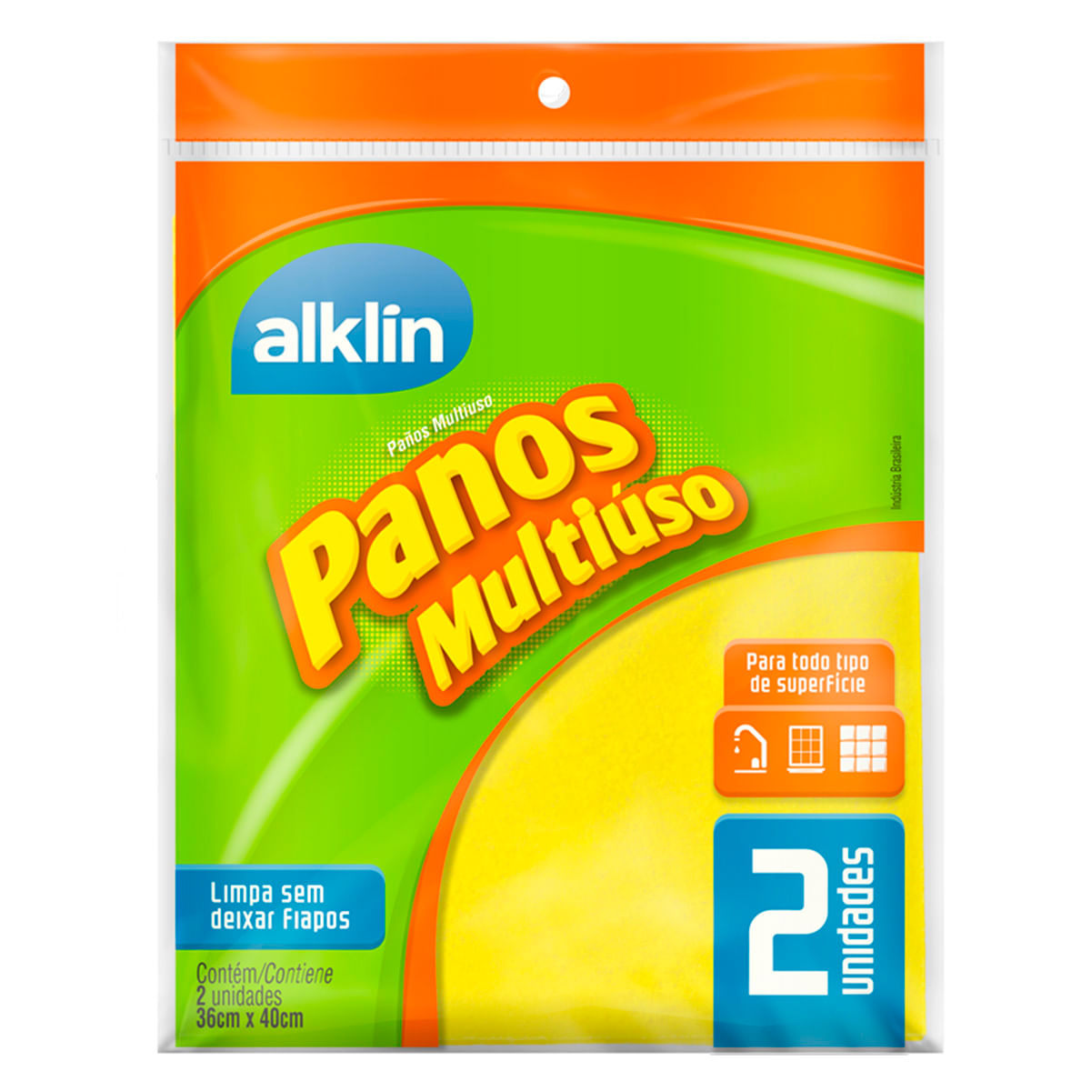 Conjunto de Panos 2 Peças em Viscose 764787 Amarelo Alklin