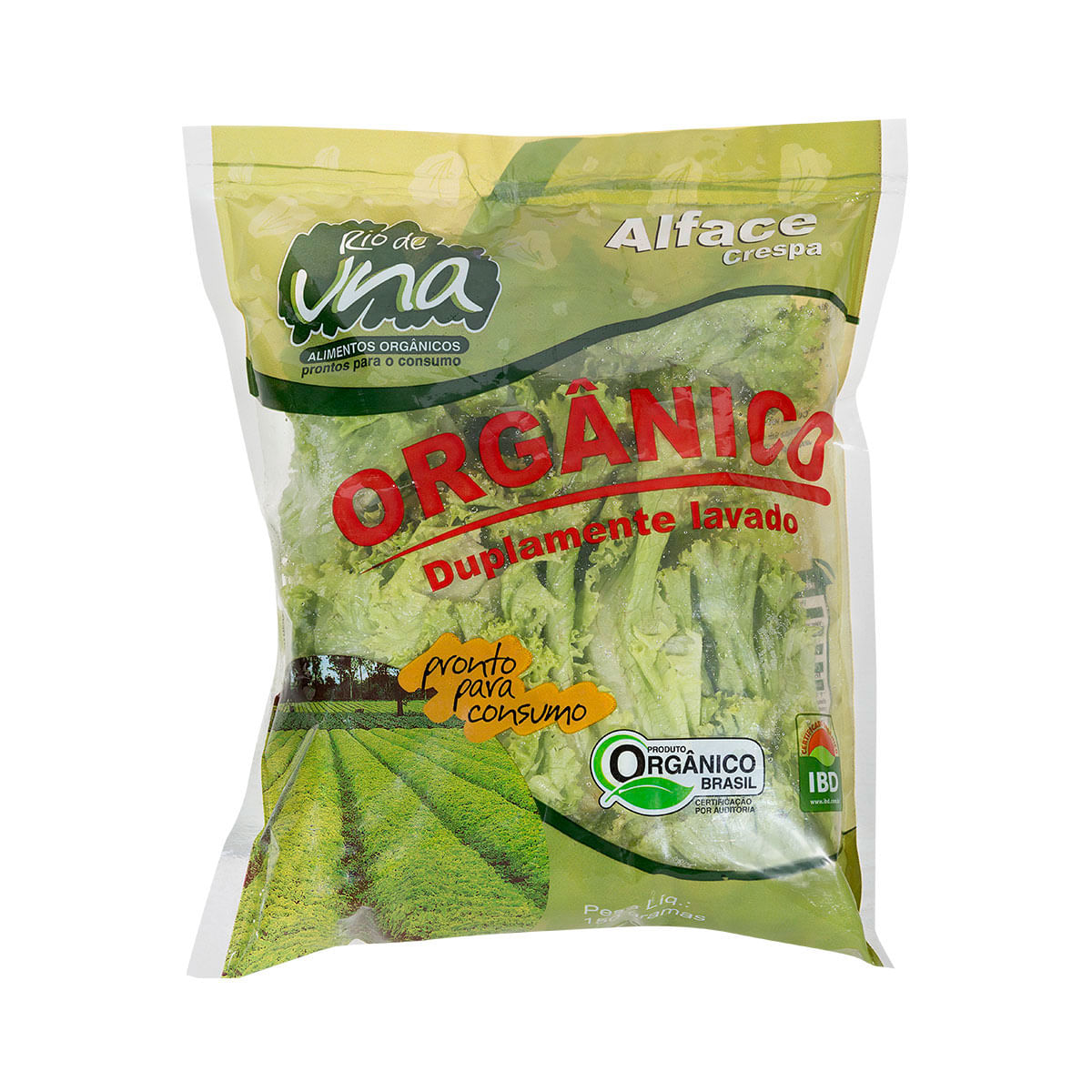 Alface Crespa Orgânica Rio de Una 150g