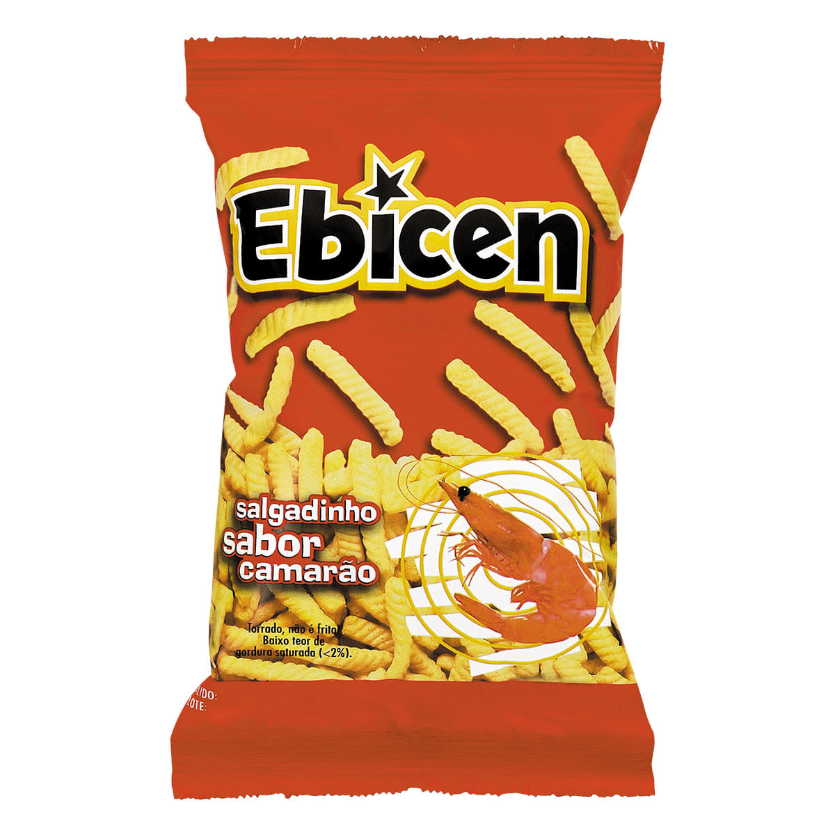 Salgadinho Ebicen Sabor Camarão Glico 60g