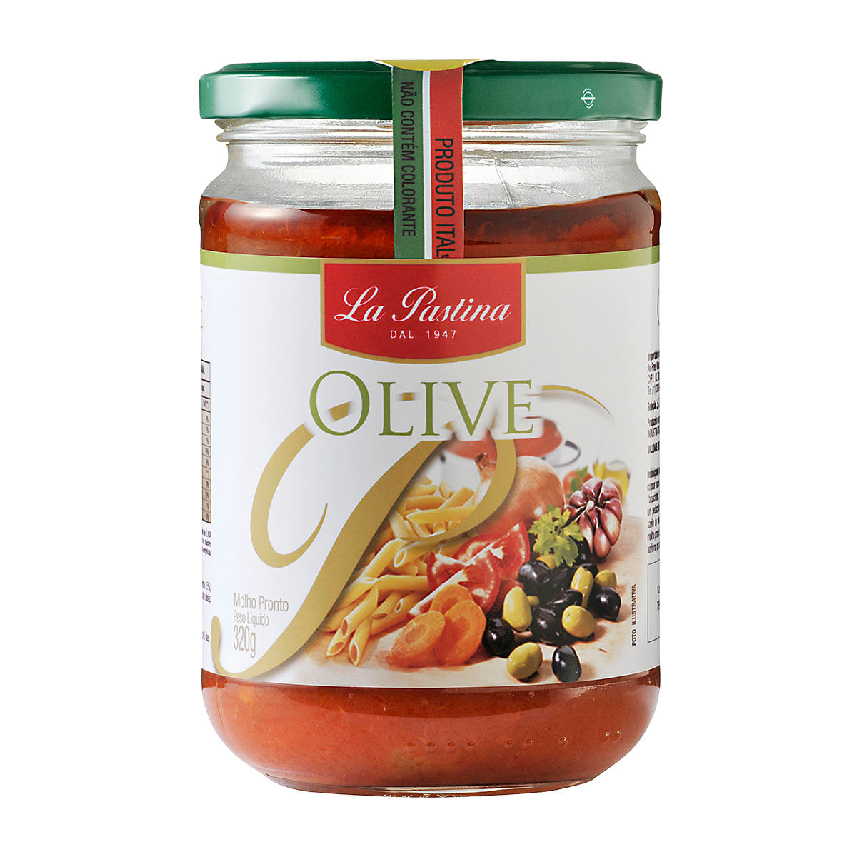 Molho de Tomate de Oliva La Pastina 320g