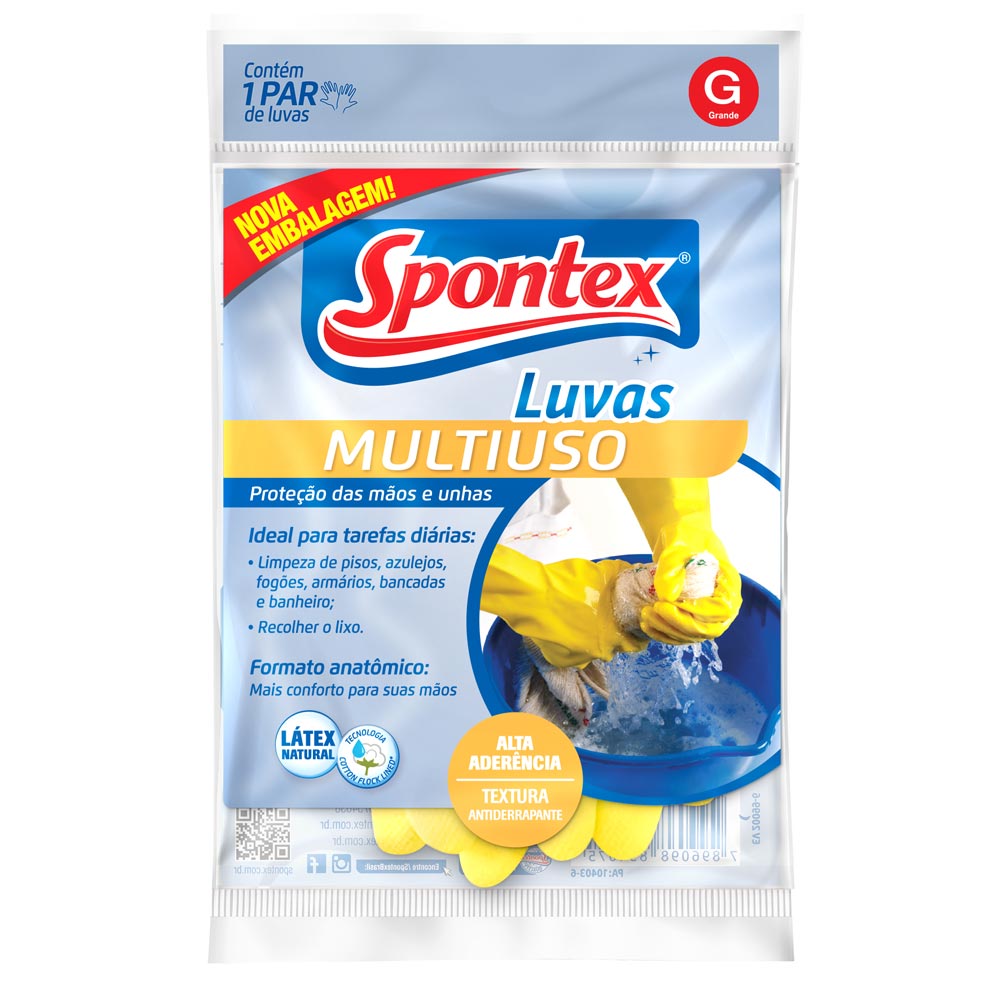 Luva Multiuso Spontex Grande