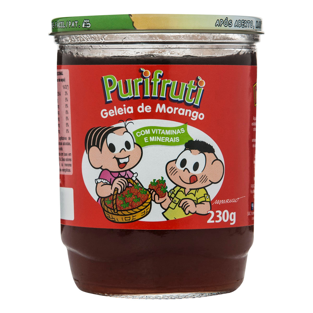 Geleia de Morango Purifruti Turma da Mônica 230g