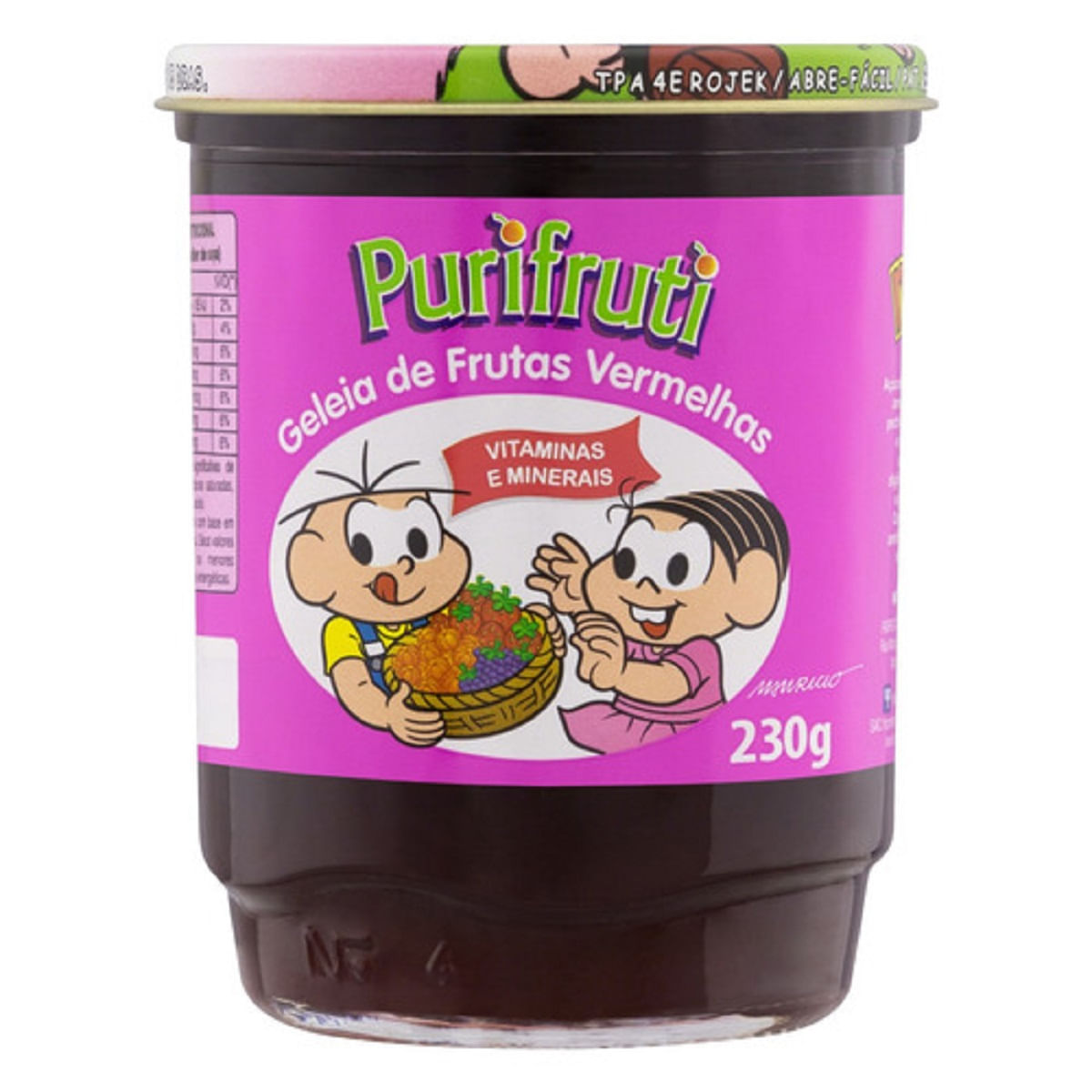 Geléia Sabor Frutas Silvestres Turma da Mônica 230g