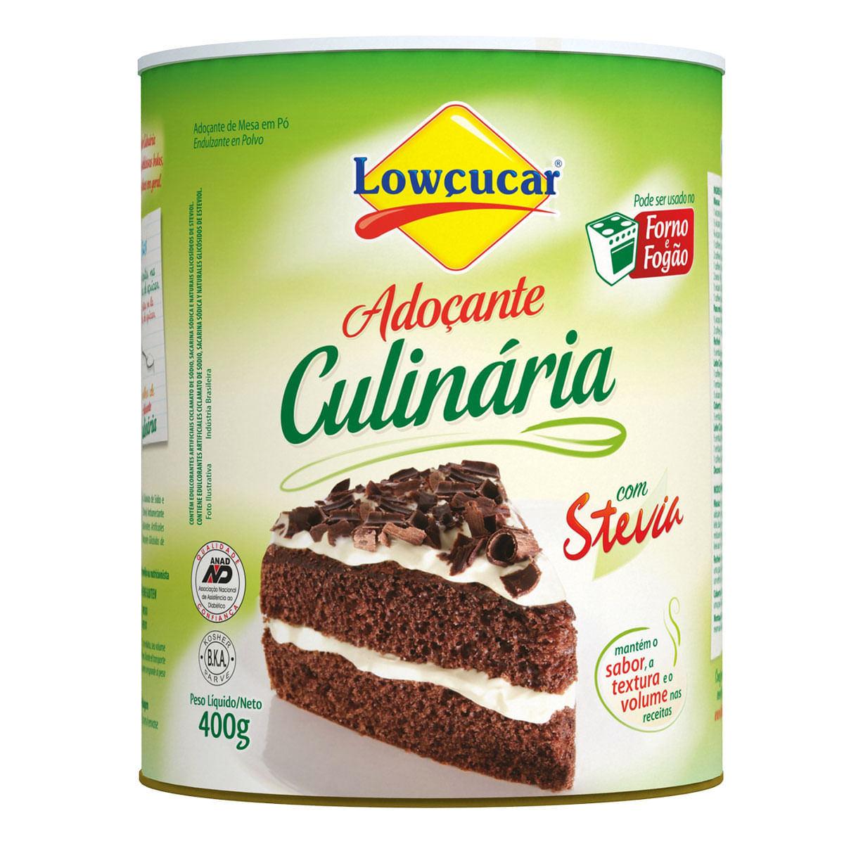 Adoçante em Pó Stévia Lowçucar 400g