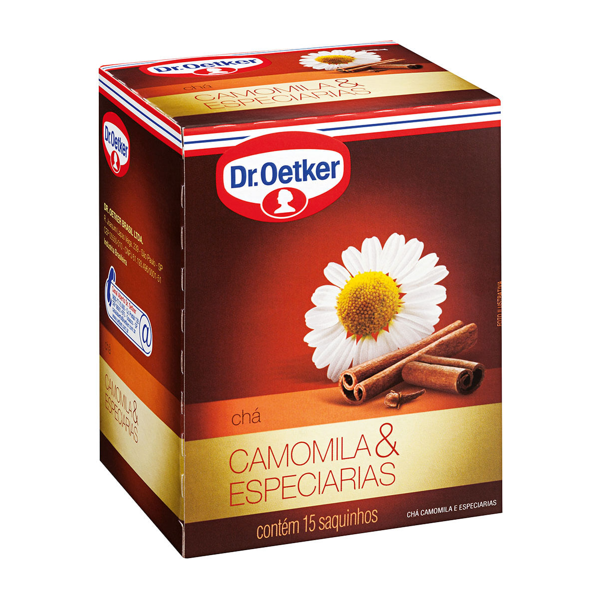 Chá de Camomila e Especiarias Dr. Oetker 15 Sachês