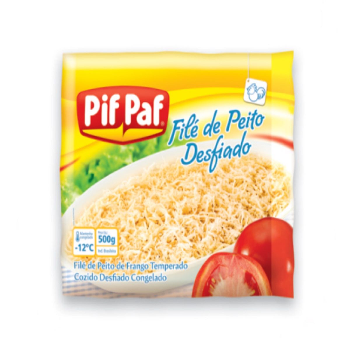 Peito de Frango desfiado Congelado Pif Paf 500 g