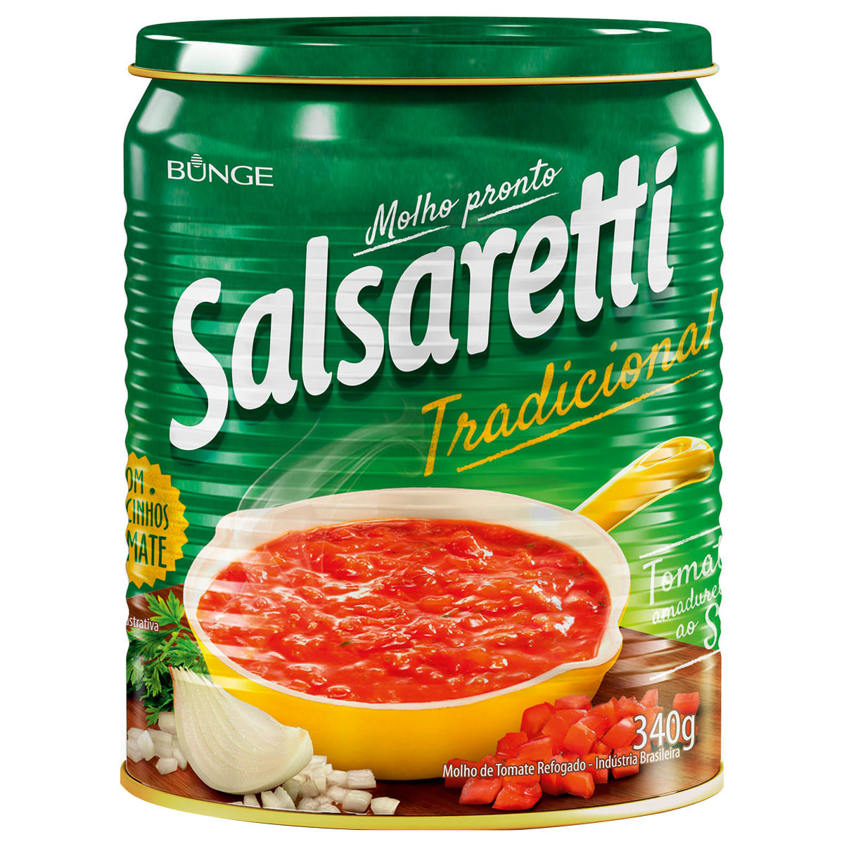 Molho de Tomate Tradicional com Pedaço de Tomate Salsaretti Dia a dia 340 g