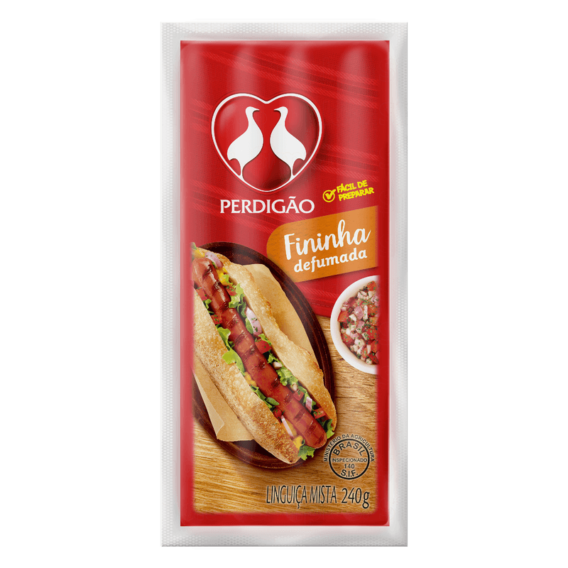 Linguiça Fininha Defumada Perdigão 240g