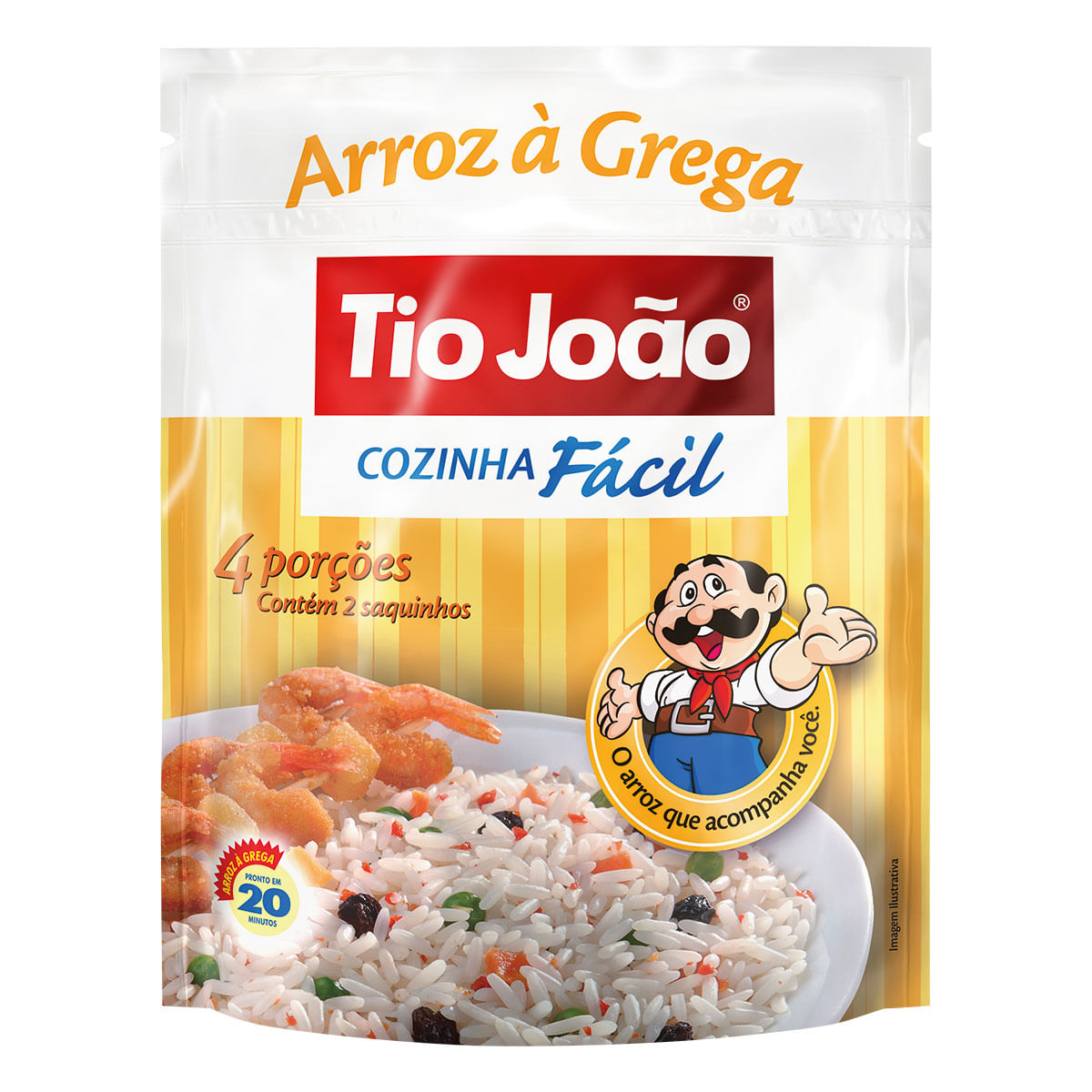 Arroz Parboilizado à Grega Tio João Cozinha Fácil 250g