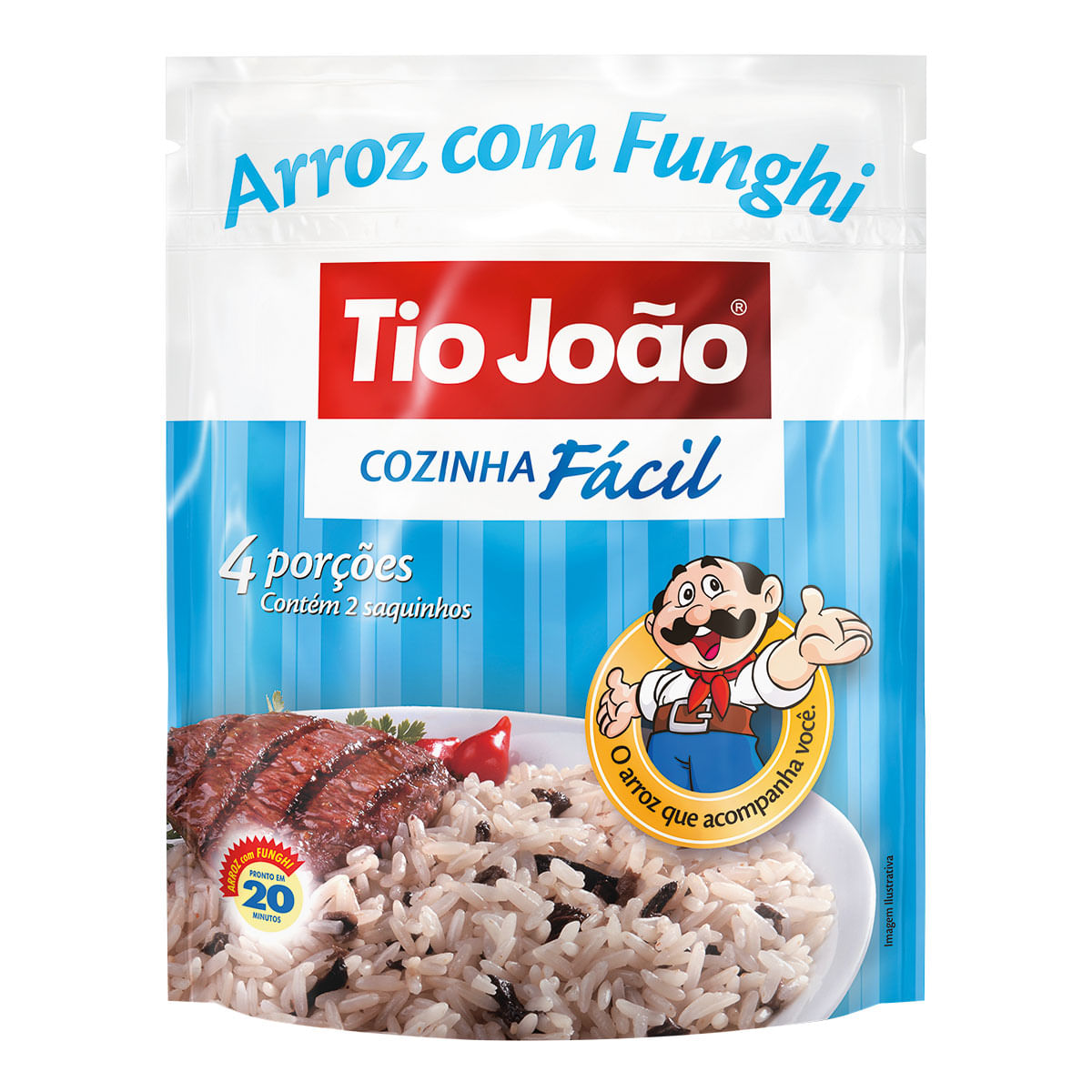 Arroz Branco com Funghi Tio João Cozinha Fácil 250g