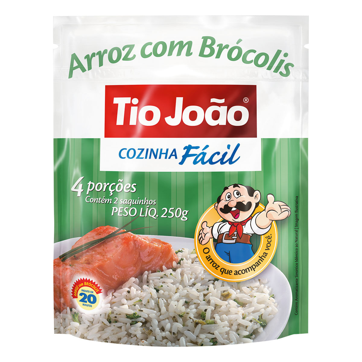 Arroz Parboilizado Brócolis Tio João Cozinha Fácil 250g