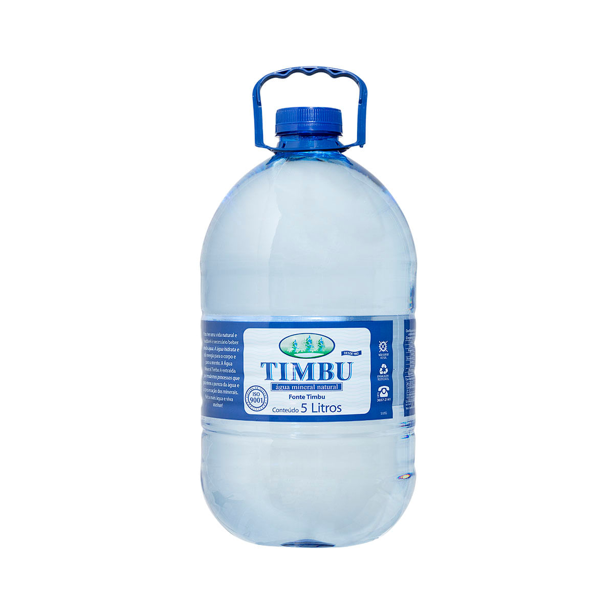 Água Mineral Natural sem Gás Timbu 5 Litros