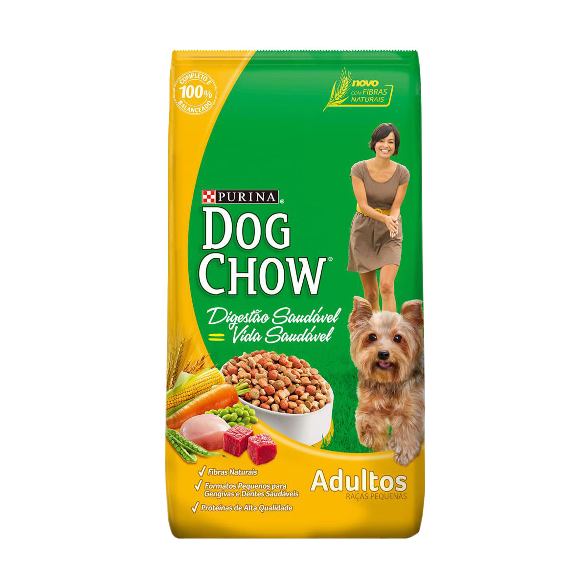 Ração para Cachorro Adulto Purina Dog Chow Carne 3Kg