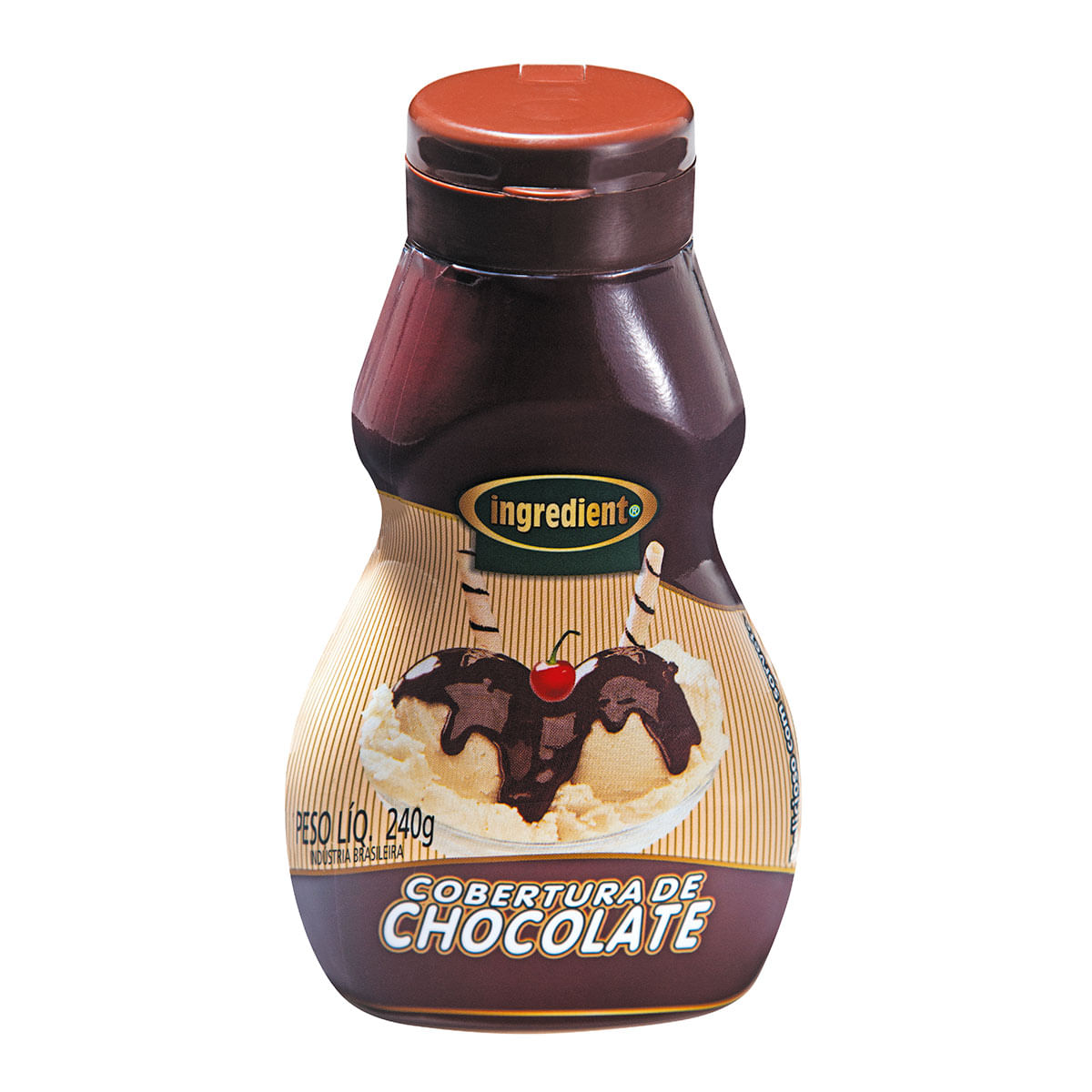 Cobertura para Sorvete Sabor Chocolate Ingredient 240g