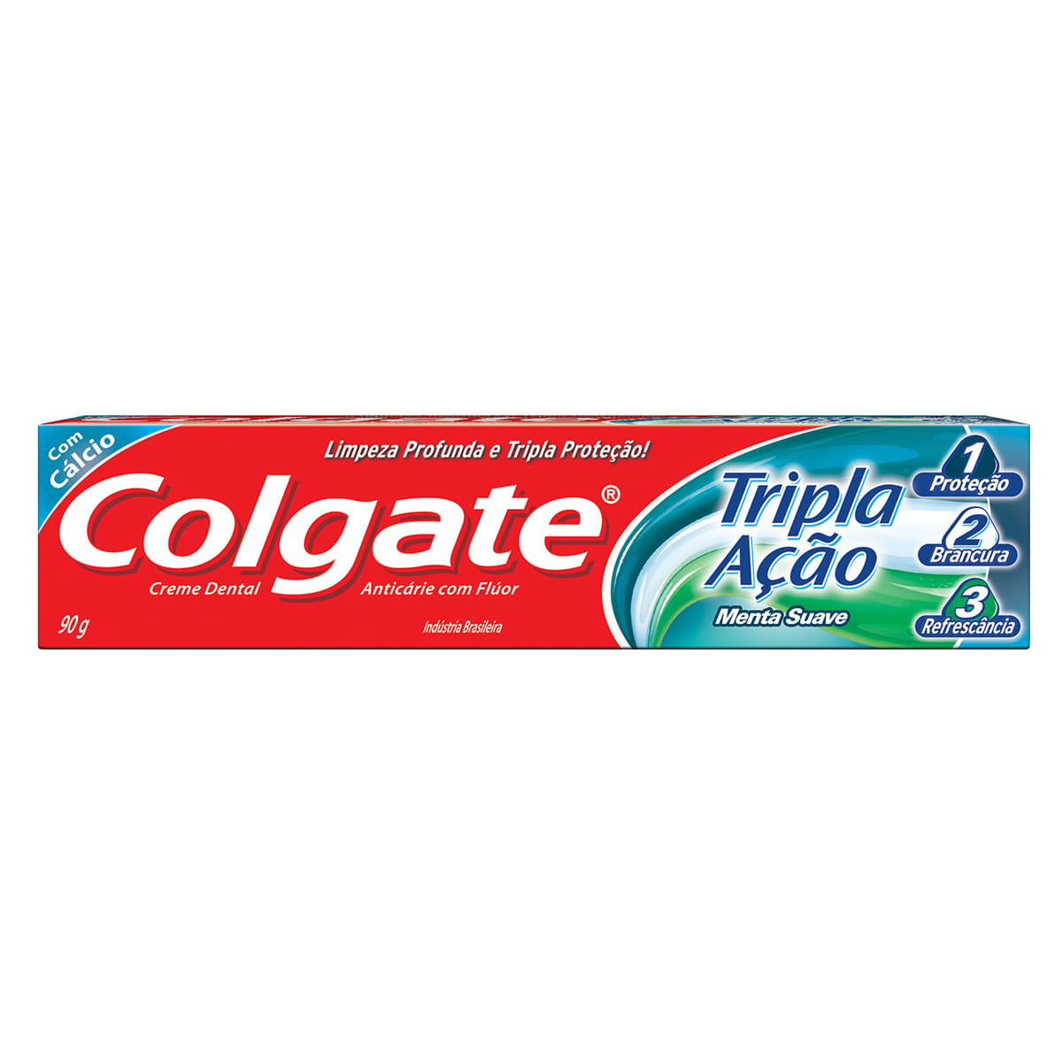 Creme Dental Colgate Tripla Ação Menta Suave 90g