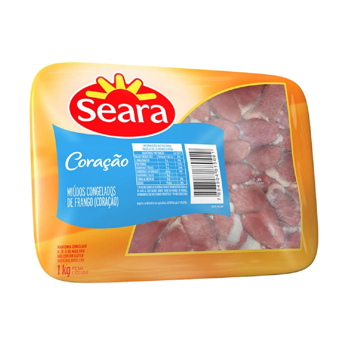 Coração de Frango Congelado Seara 1 kg