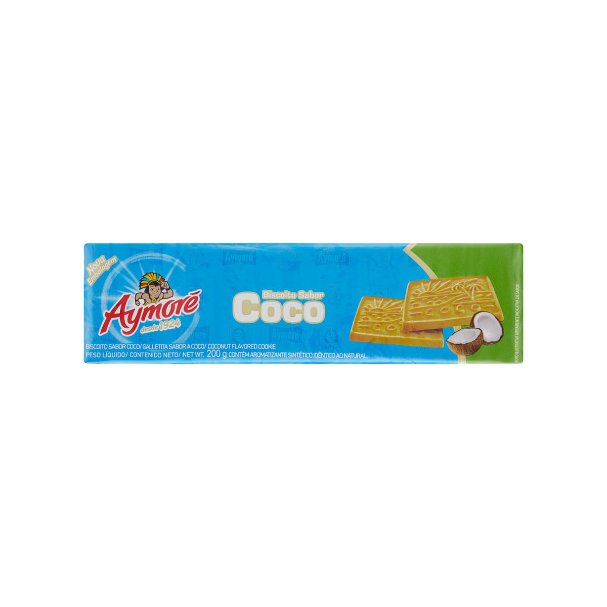 Biscoito Coco Aymoré Pacote 200g