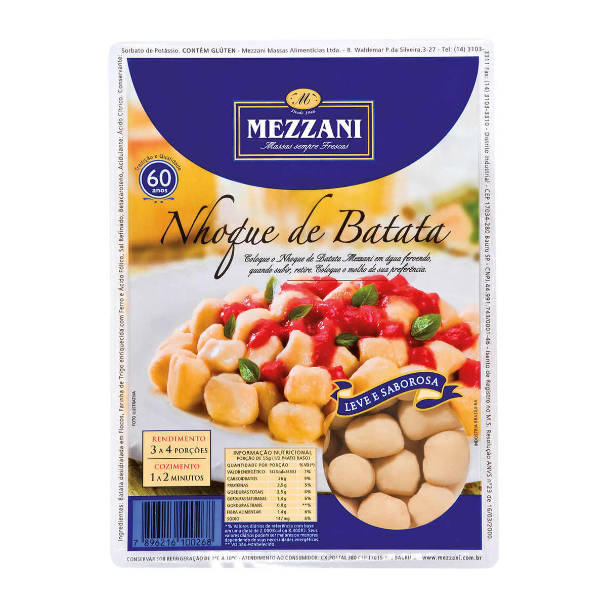 Nhoque de Batata Mezzani 500g