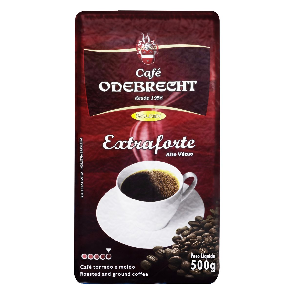 Café Torrado e Moído a Vácuo Café Odebrecht Golden Extraforte 500 g