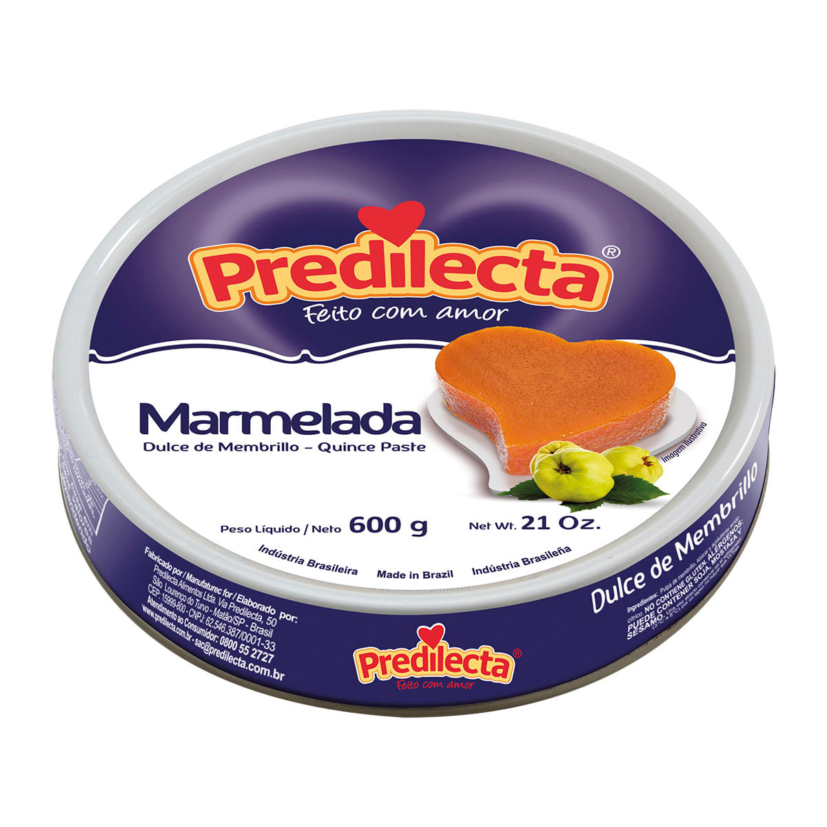 Marmelada Sólida Predilecta 600g