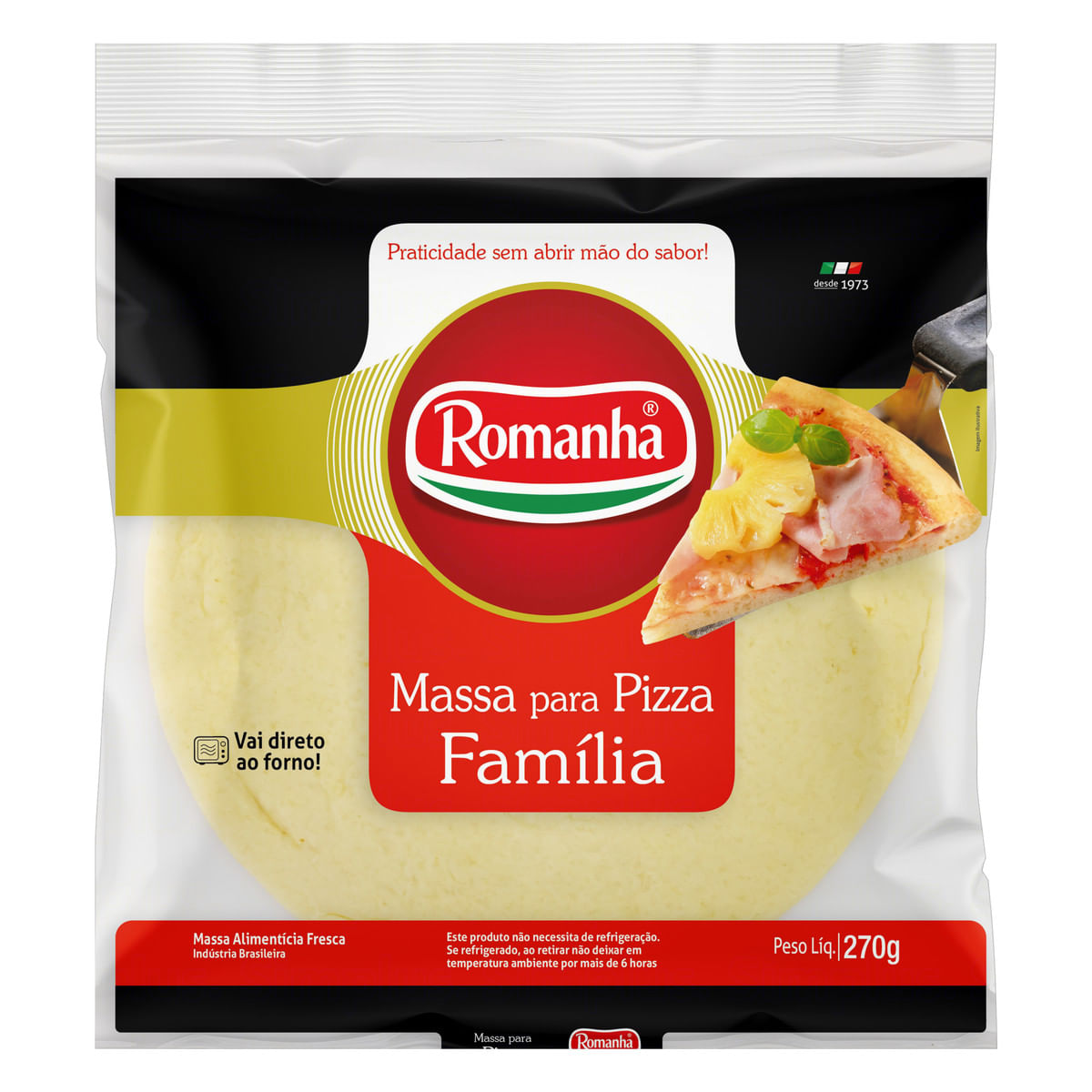 Massa para Pizza Família Romanha Pacote 270 g