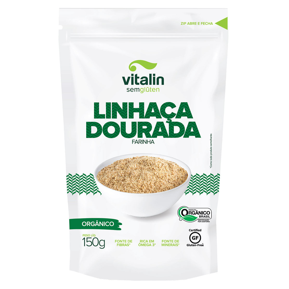 Linhaça Dourada Orgânica Vitalin 150g