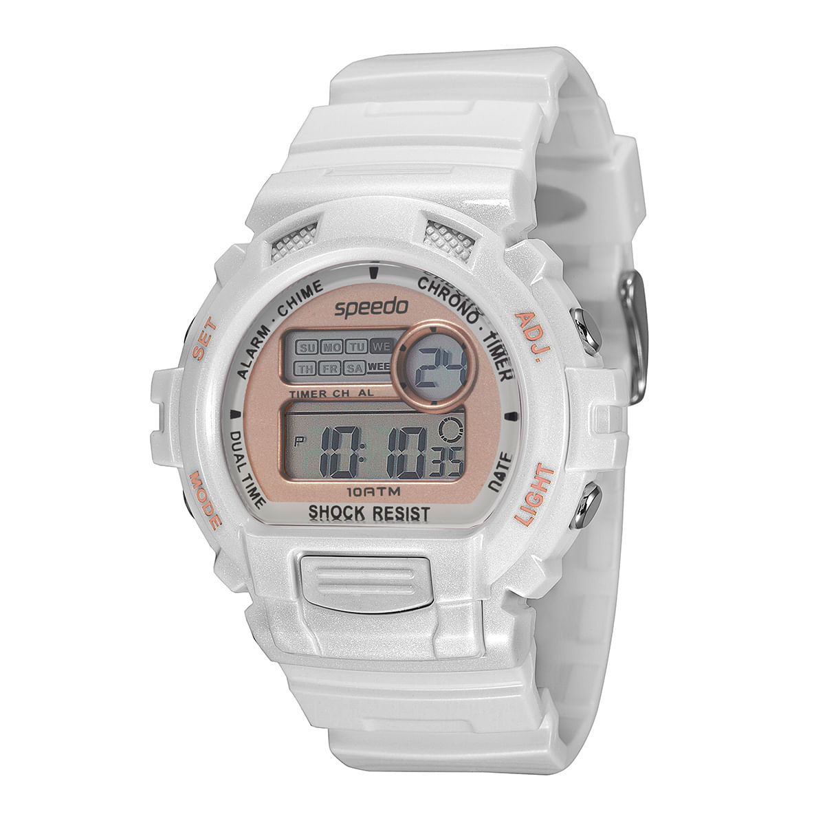 Relógio Speedo Feminino Branco Digital 65083L0EVNP2