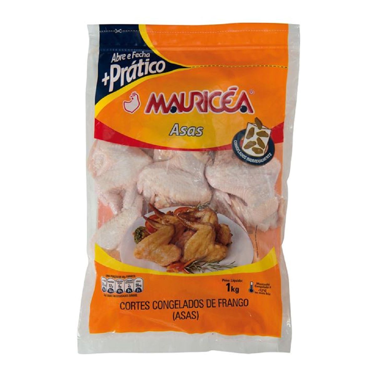 Asa de Frango Congelado Mauricea 1 kg