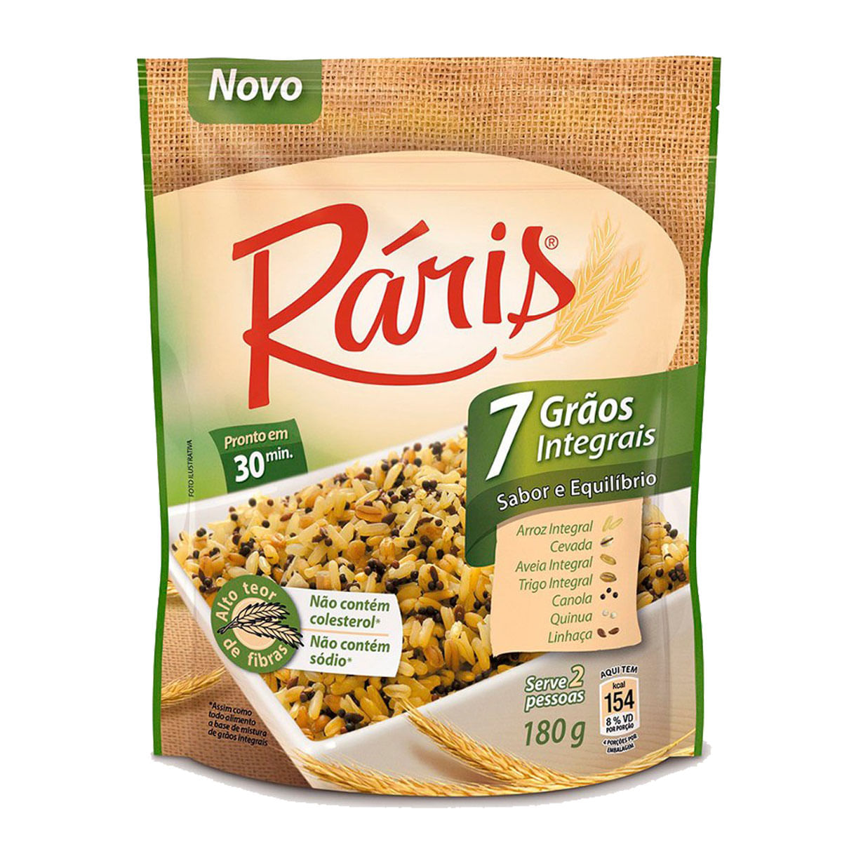 Arroz Integral Tipo 1 Ráris 7 Grãos 180g