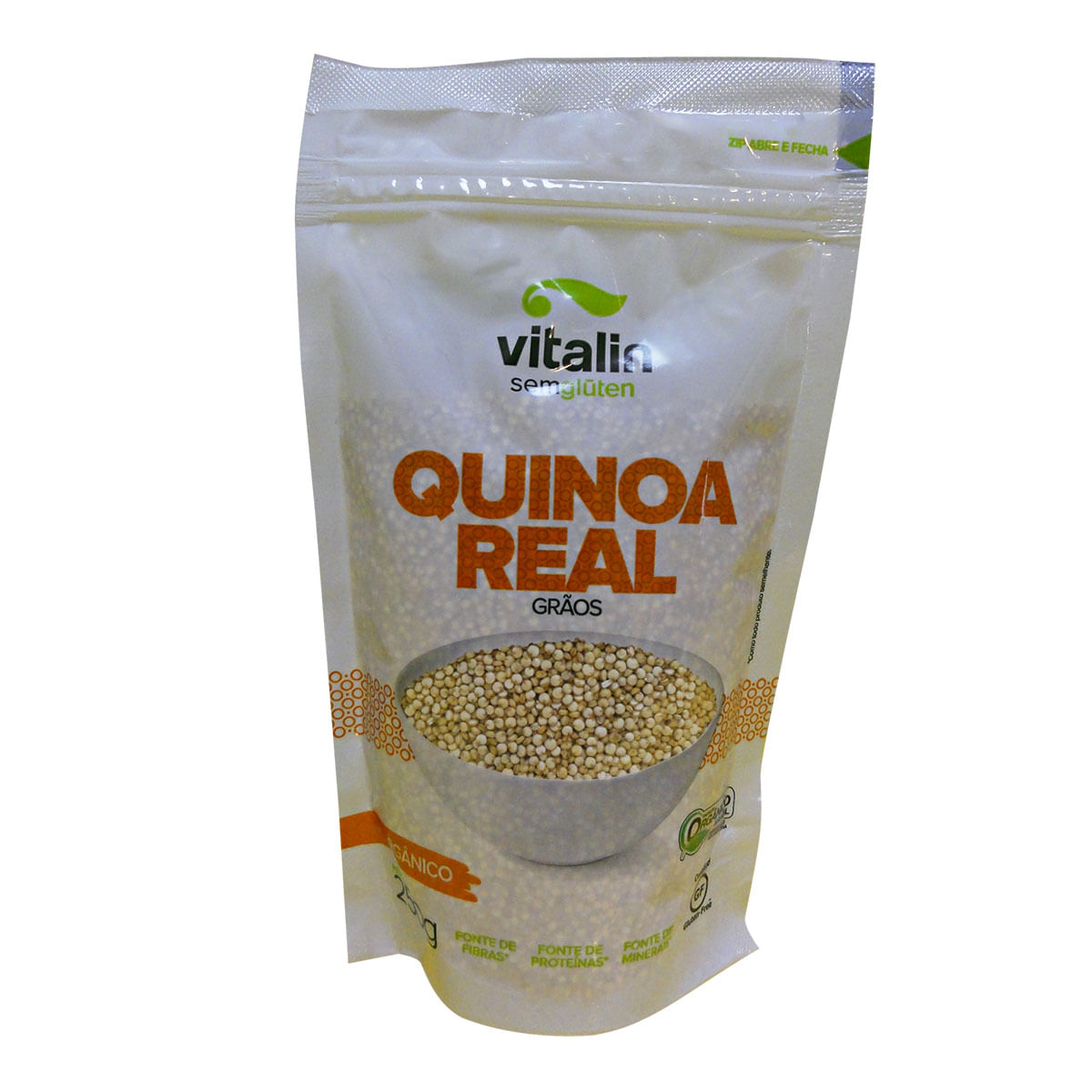 Quinoa Branca Orgânica Crua Vitalin 250g