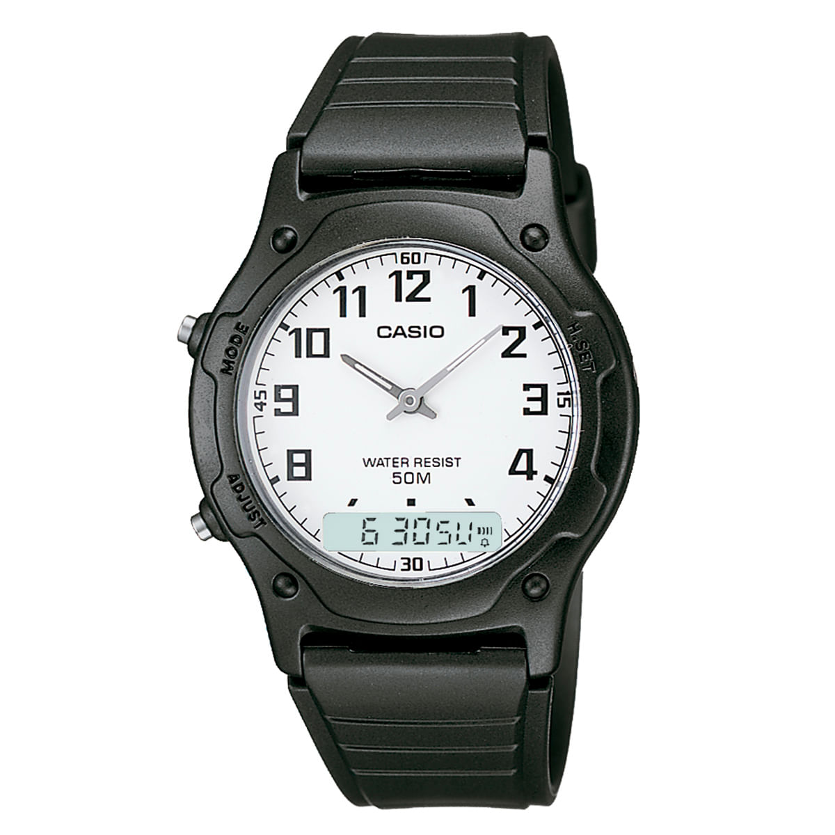 Relógio Casio Masculino Preto Anadigi AW-49H-7EVDF