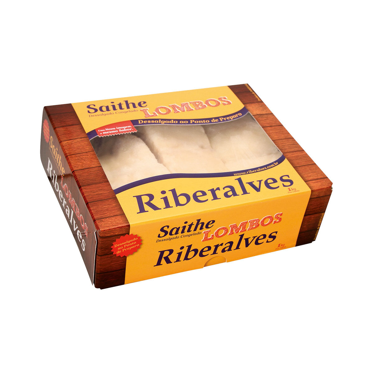 Lombo de Bacalhau Saithe Congelado Riberalves 1Kg