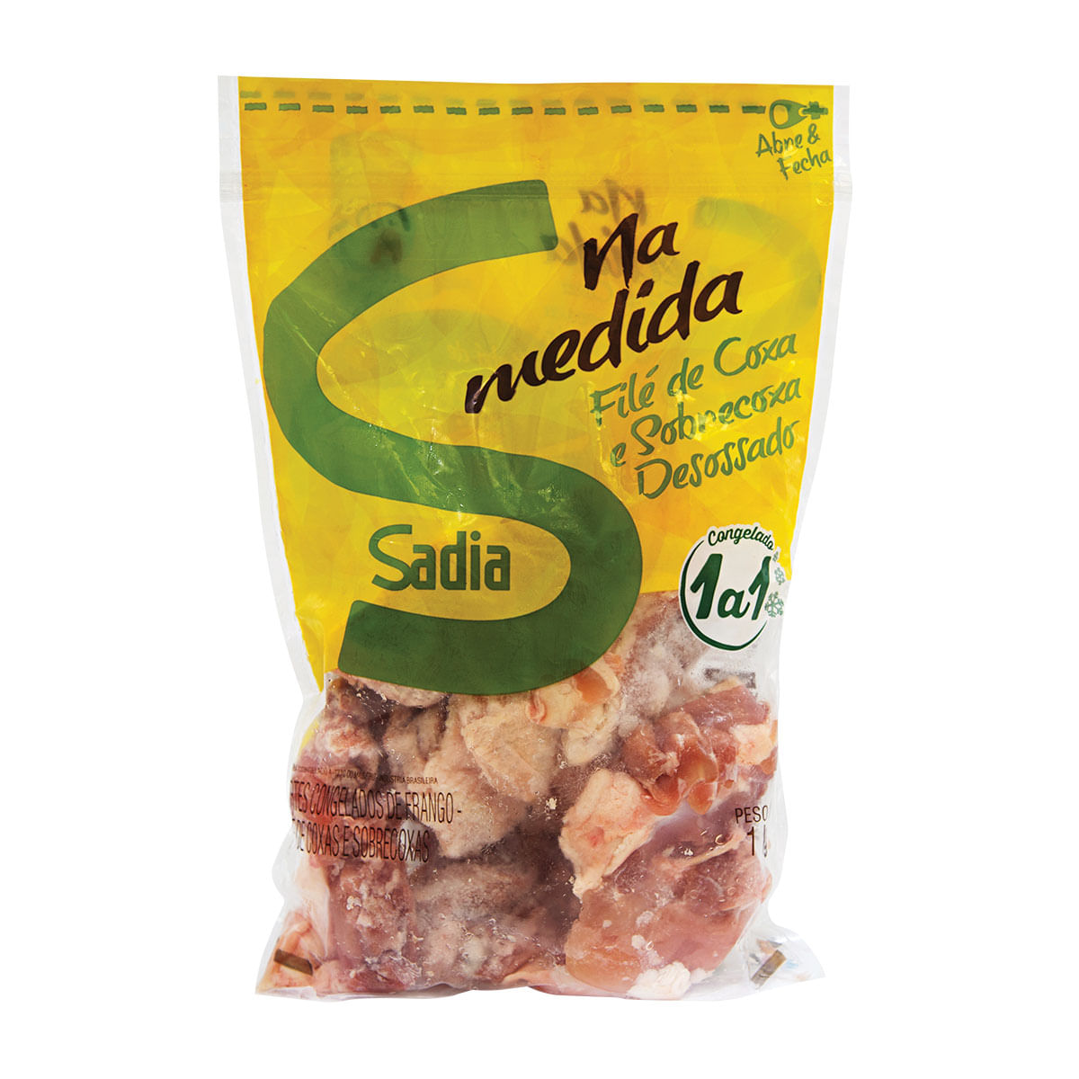 Filé de Coxa e Sobrecoxa de Frango Congelado Sadia 1Kg