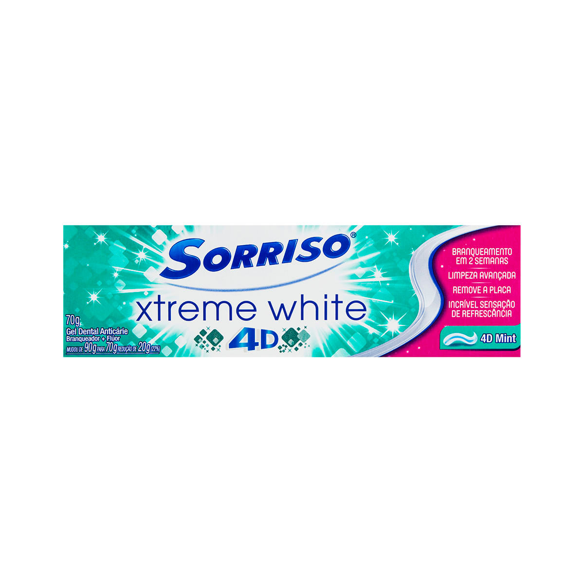 Creme Dental Sorriso Xtreme White 4D 70g