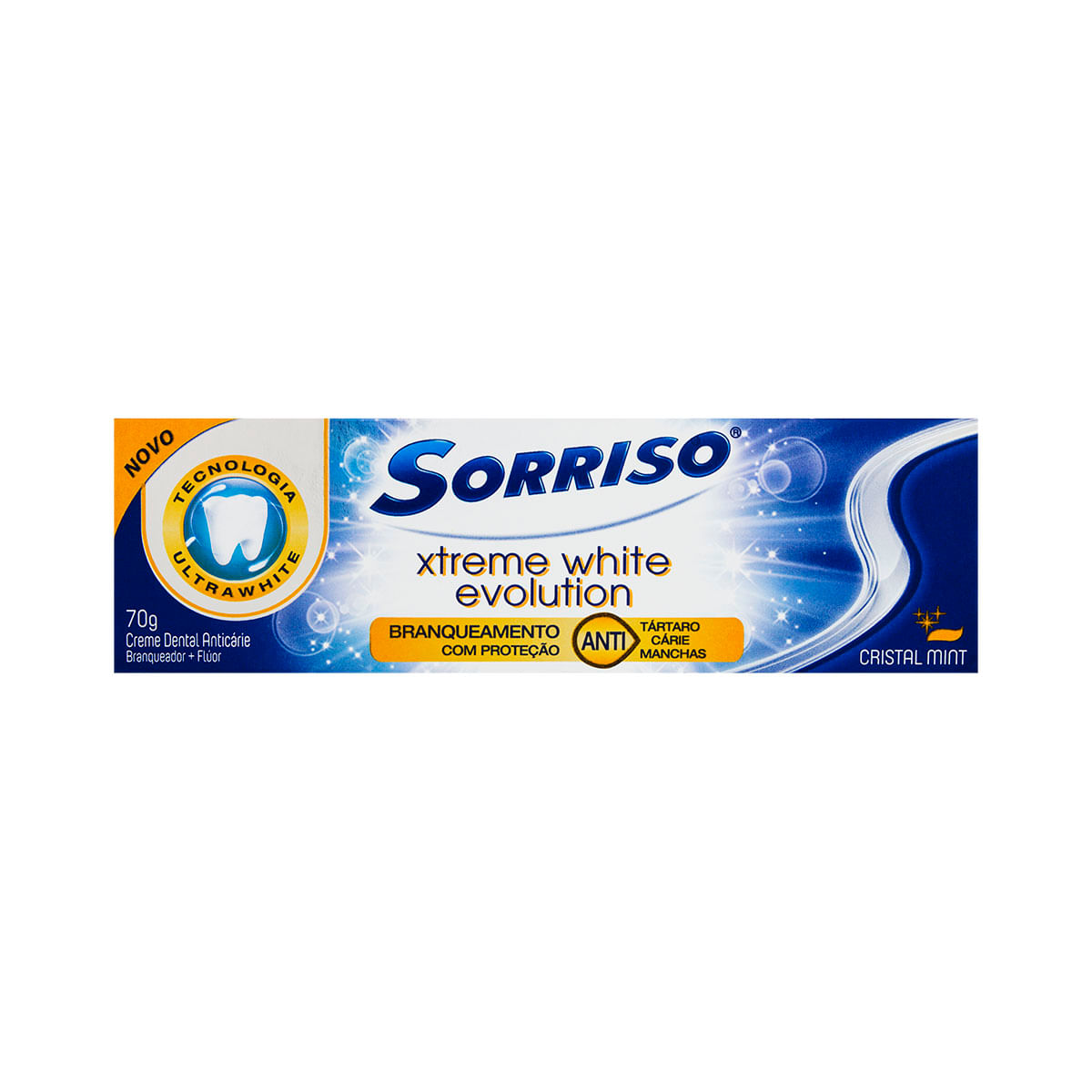 Creme Dental Sorriso Xtreme White Evolution Cristal Mint 70g