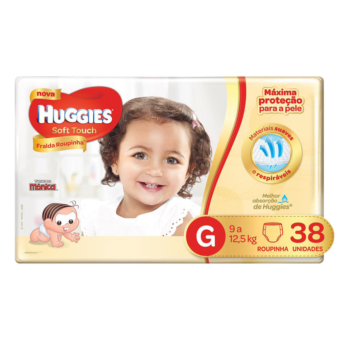 Fralda Huggies G Soft Touch Mega - 38 Unidades