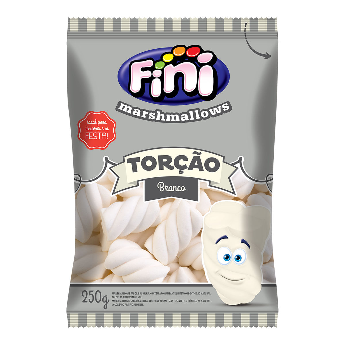 Marshmallow Torção Branco Fini 250g