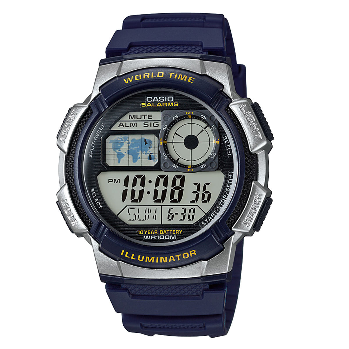 Relógio Casio Masculino Azul Digital AE-1000W-2AVDF