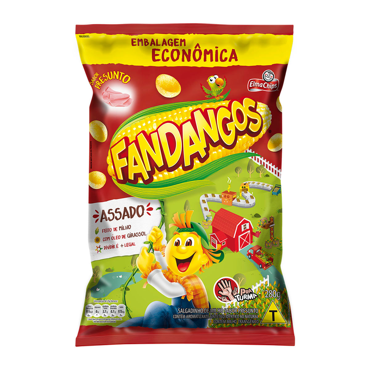 Salgadinho Fandangos Sabor Presunto 280g