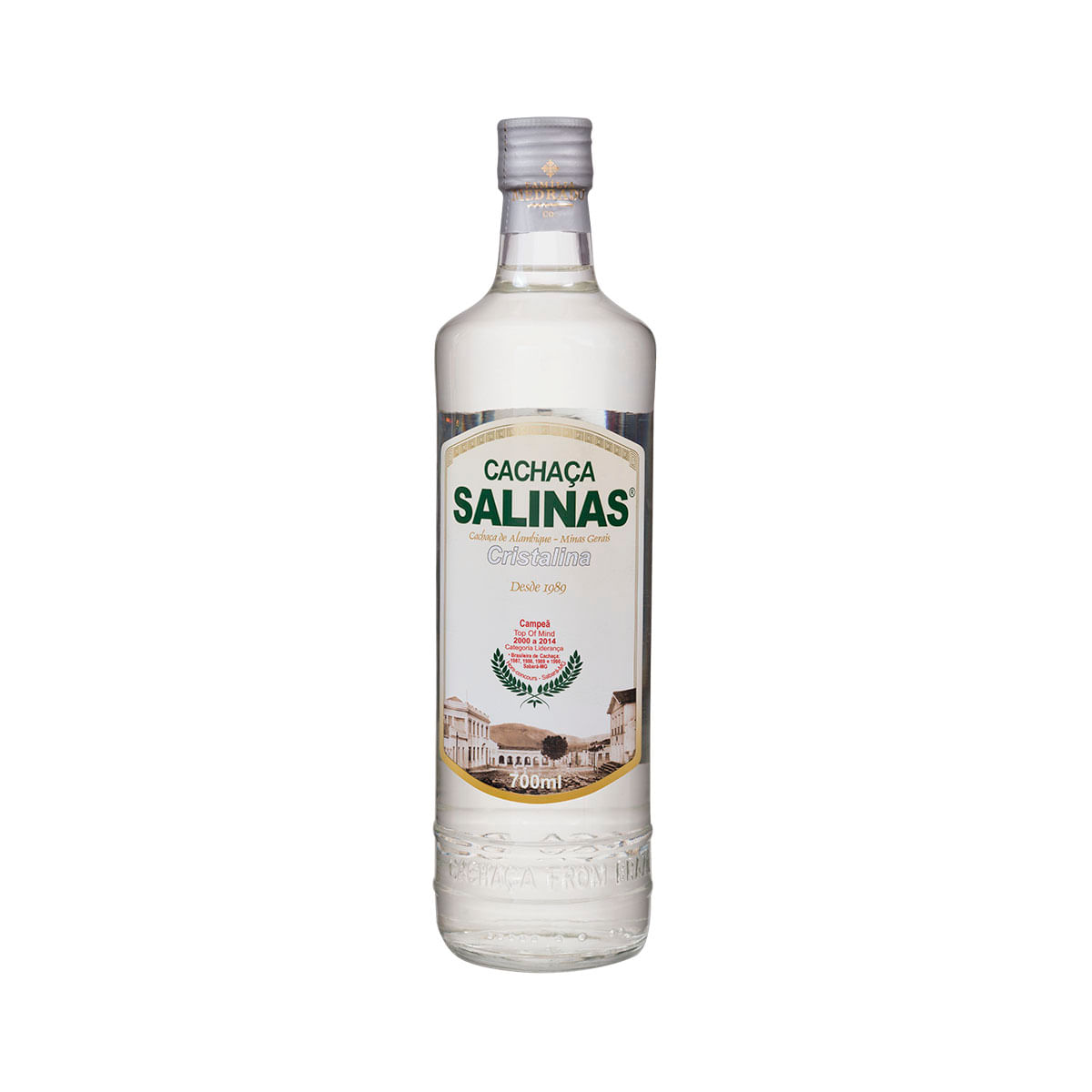 Cachaça Salinas Prata 1 Ano Cristalina 700 ml