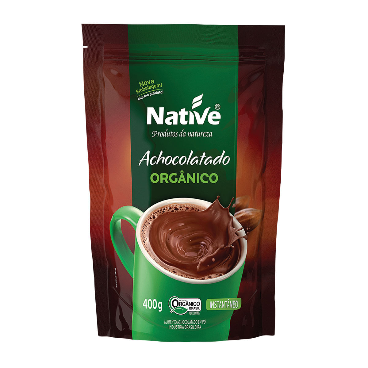 Achocolatado Orgânico em Pó Instantâneo Native 400g