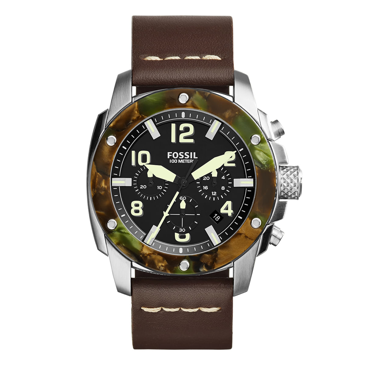 Relógio Fossil Masculino Marrom Analógico FS5093/0PN