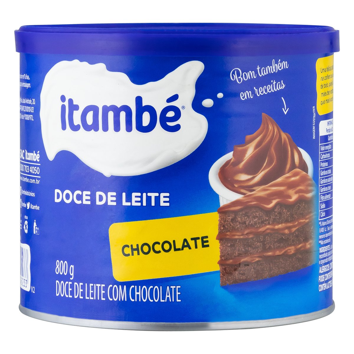 Doce de Leite com Chocolate Itambé Lata 800 g