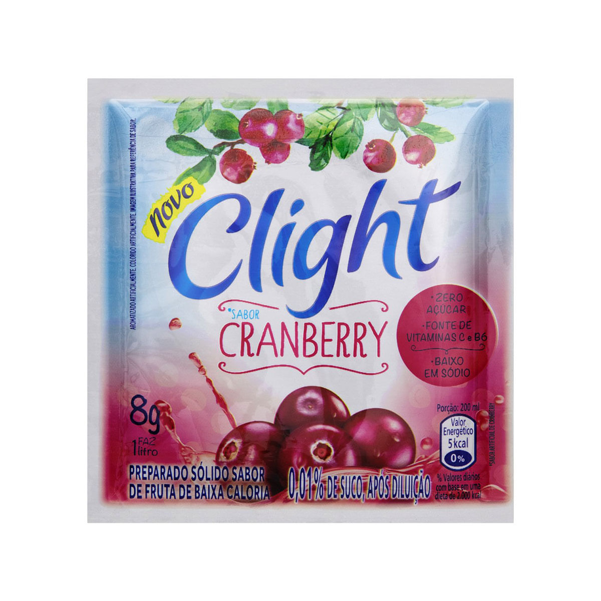 Refresco de Cranberry Clight 8g