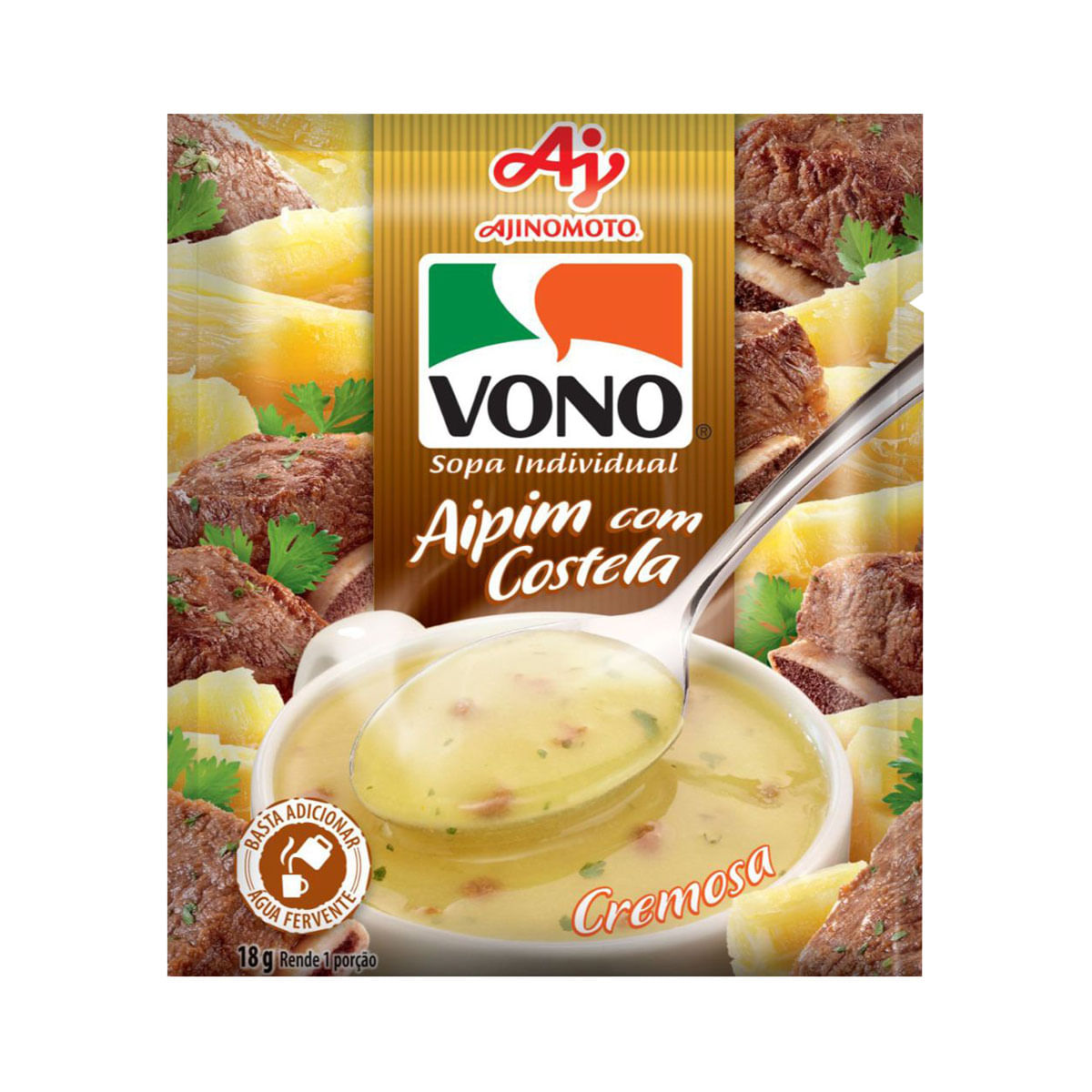 Sopa Cremosa Vono Aipim Costela 18g