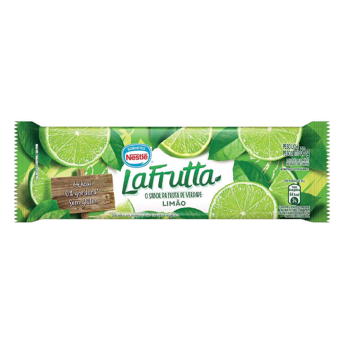 Picolé Limão La Frutta Pacote 58 g