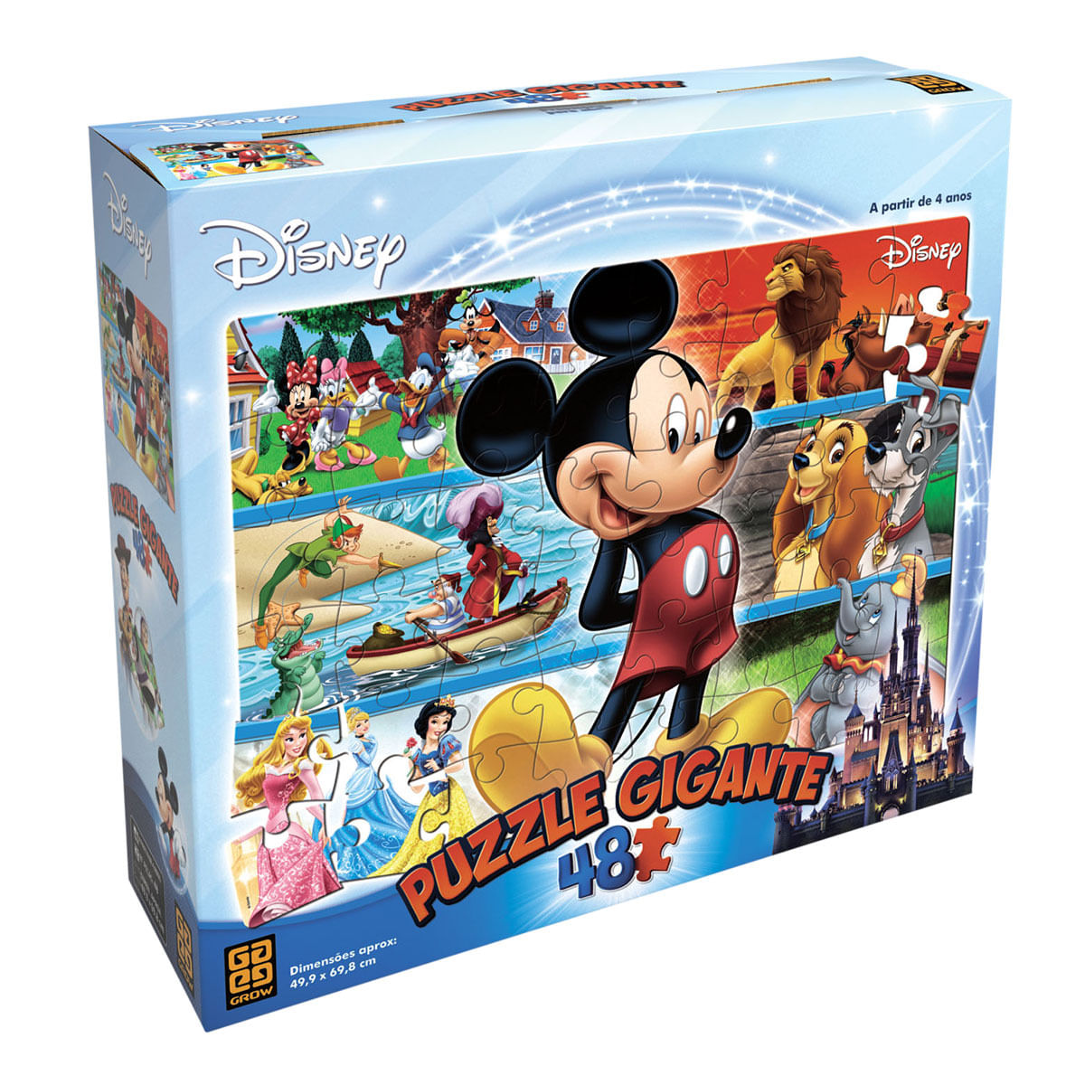 Quebra-Cabeça Gigante Disney 48 Peças Grow 03117