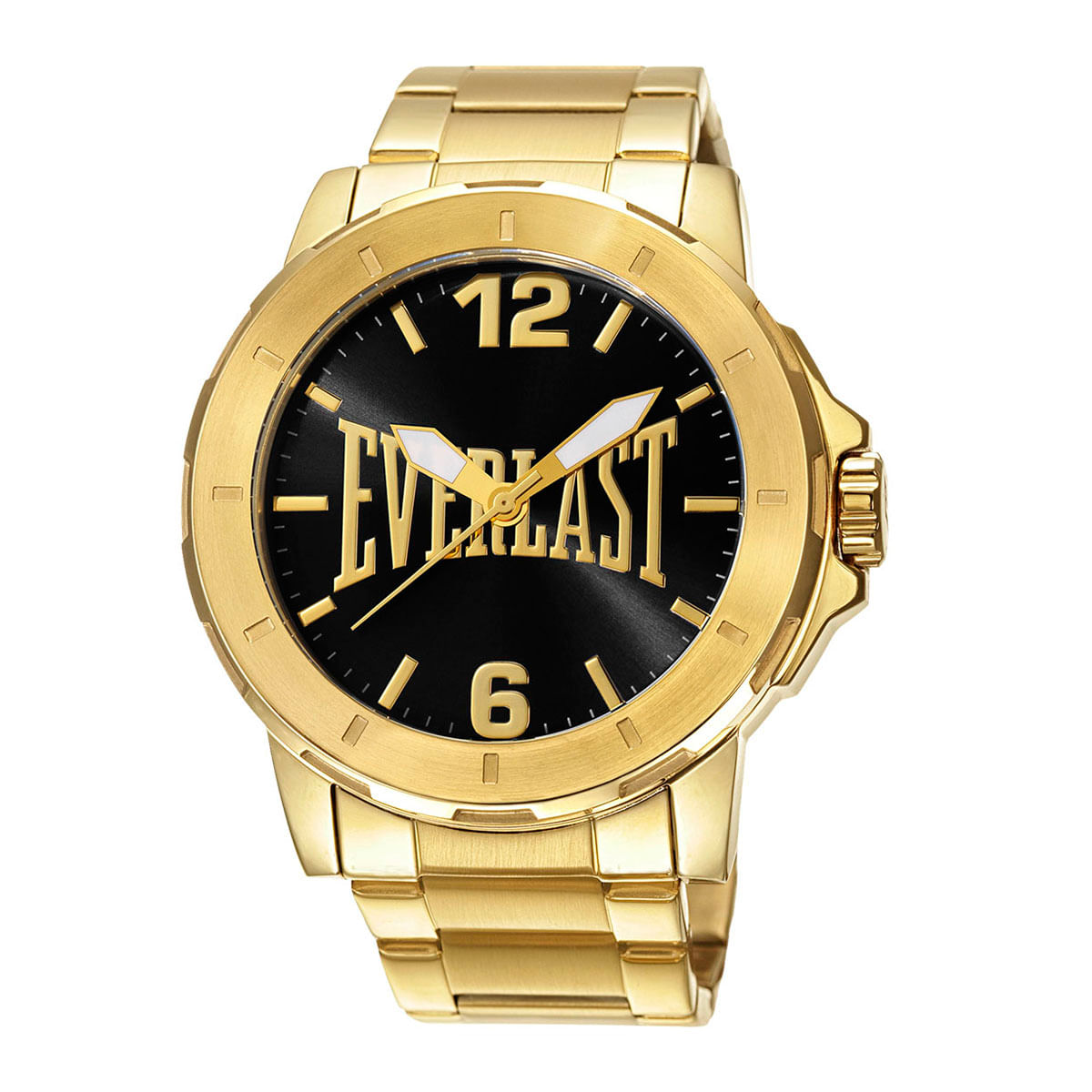 Relógio Everlast Masculino Dourado Analógico E600